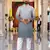  grey  crochet embroidered men's  rayon kurta