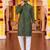  mahendi embroidered men's  silk kurta