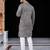 Blue  chikankari embroidered   men's  viscose rayon kurta