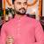  baby pink plain cotton blend  men's  kurta