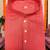  gajri plain cotton blend  men's  kurta