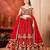 Red Sequins and Codding Embroidery Work  Lehenga Choli for wedding party wear