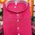 rani pink plain cotton blend  men's  kurta