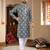  grey embroidered  silk  men's kurta