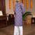  purple embroidered  silk  men's kurta