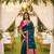 Peacock Blue Color Zari Weaving Work Silk Saree