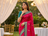 Pink Zari Weaving Work silk blend Saree