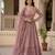 Mauve embroidered georgette premium lehenga choli set