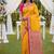 Yellow Color Zari Weaving Work Silk Saree