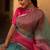 Pink laheriya, ombre soft organza silk bollywood saree with blouse