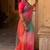 Pink laheriya, ombre soft organza silk bollywood saree with blouse