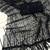 black sequin embroidered thread work nylone butterfly net saree with blouse
