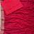 red sequin embroidered thread work georgette saree with blouse