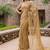 beige embroidered sequin embroidered butterfly net saree with blouse