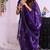 Purple heavy embroidered real moti with sequin embroidered zimmy choo silk bollywood saree with blouse
