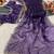 Purple heavy embroidered real moti with sequin embroidered zimmy choo silk bollywood saree with blouse