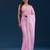 pink digital prints sequin embroidered georgette saree with blouse