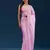 pink digital prints sequin embroidered georgette saree with blouse