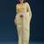 yellow digital prints sequin embroidered georgette saree with blouse