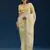 yellow digital prints sequin embroidered georgette saree with blouse