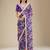 purple digital prints sequin embroidered georgette saree with blouse