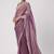 mauve pink sequin embroidered mirror work faux georgette saree with blouse