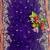 purple embroidered georgette saree with blouse