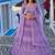 Net lehenga with thread zari & sequin work 