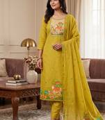 Premium cow design jamdani muga cotton salwar kameez material