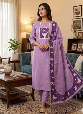  jamdani muga cotton salwar kameez material 1