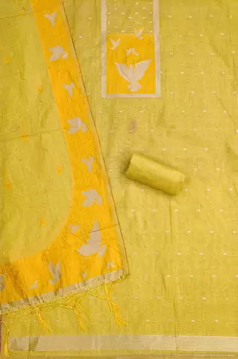  jamdani muga cotton salwar kameez material