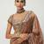 Copper sequin embroidered, mirror work,  zimmy choo silk bollywood saree with blouse