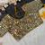 Copper sequin embroidered, mirror work,  zimmy choo silk bollywood saree with blouse