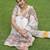 white printed soft linen cotton  saree with blouse
