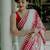 white printed soft cotton  saree with blouse
