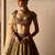 Gold Embroidered Tissue Silk Lehenga Set