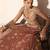 Tangerine Rust Embroidered Tissue Silk Lehenga Set