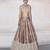 Champagne Brown Embroidered Silk Lehenga Set