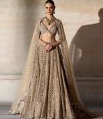Gold Embroidered Rambagh Silk Lehenga Set