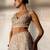 Dusty Pink Embroidered Rambagh Silk Lehenga Set