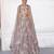 Dusty Pink Embroidered Tissue Silk Lehenga Set
