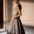 Dusty Pink Embroidered Tissue Silk Lehenga Set