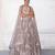 Dusty Pink Embroidered Tissue Silk Lehenga Set