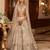 Golden Ivory Embroidered Tissue Silk Lehenga Set With Veil