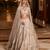 Golden Ivory Embroidered Tissue Silk Lehenga Set With Veil