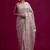 Pink embroidered, paper mirror work,  vichitra silk bollywood saree with blouse
