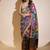 multicolor printed georgette saree with blouse