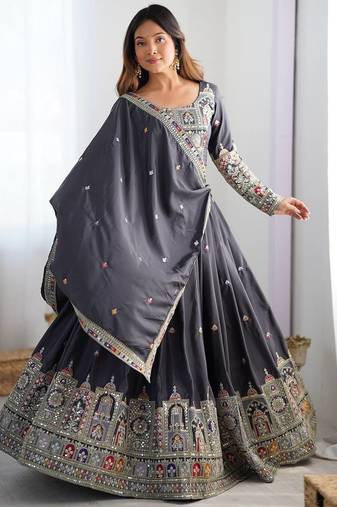 Crepe Silk Lehenga Choli For Women