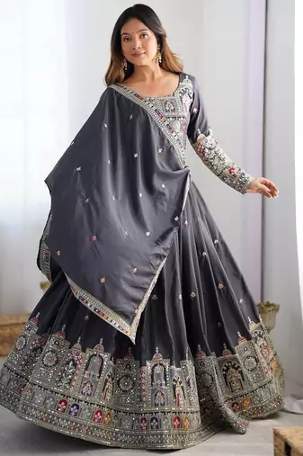 Crepe Silk Lehenga Choli For Women