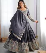 Crepe Silk Lehenga Choli For Women